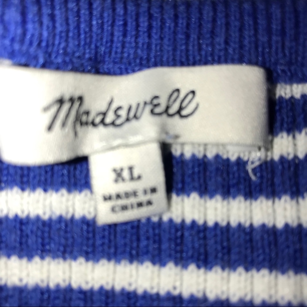 Madewell - Off The Shoulder Striped Sweater Top - Picture 4 of 4